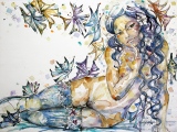 Lise et les papillons... - Belles de papier...