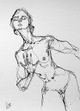 Marie Hortense - Nus /plume et encre de Chine.