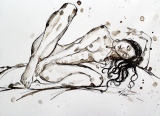 léa 5 - Nus /plume et encre de Chine.