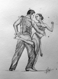Tango 3 - Tango / Encres de Chine.