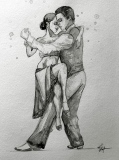 Tango 4 - Tango / Encres de Chine.