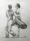 Tango 5 - Tango / Encres de Chine.