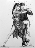 Tango 8 - Tango / Encres de Chine.
