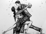 Tango 9 - Tango / Encres de Chine.