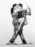 Tango 12 - Tango / Encres de Chine.